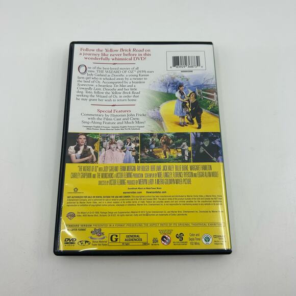 The Wizard of OZ DVD Movie 2013 Version of 1939 Movie Classic English Warner Bro - Picture 3 of 4
